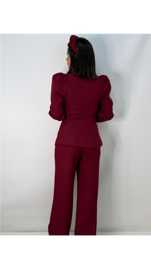 TRAJE CHAQUETA AREVALO CEREZA