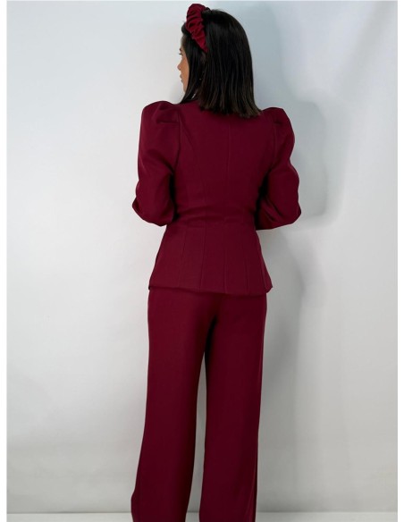 TRAJE CHAQUETA AREVALO CEREZA