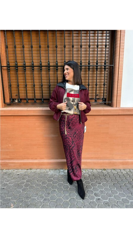 FALDA CEBRA BURDEOS 2