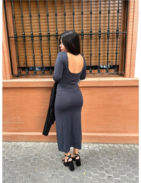 VESTIDO ROUS MARY GRIS