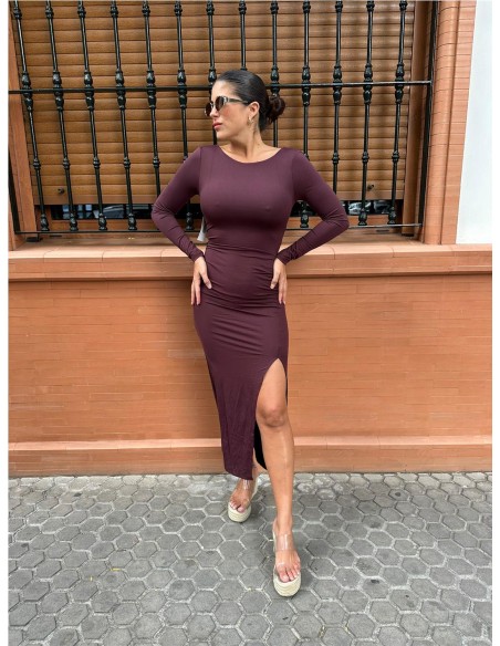 VESTIDO ROUS MARY BURDEOS