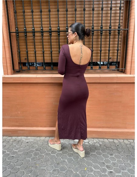 VESTIDO ROUS MARY BURDEOS