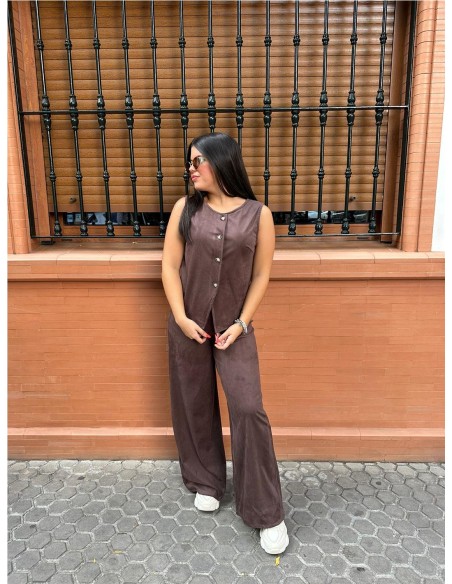 PANTALON ANTELINA MARRON