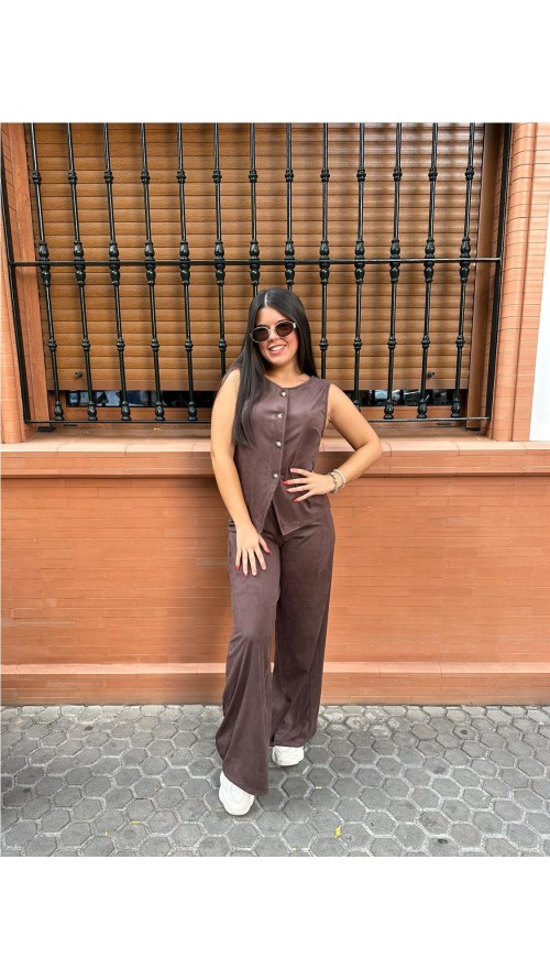 PANTALON ANTELINA MARRON