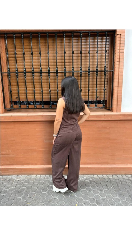 PANTALON ANTELINA MARRON