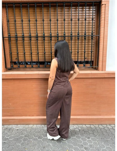PANTALON ANTELINA MARRON