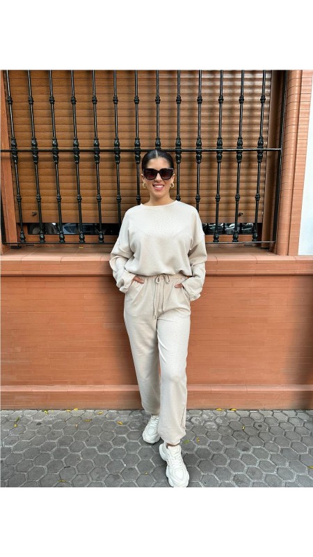 CONJUNTO BRILLI BEIG