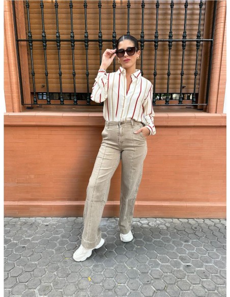 PANTALÓN MARISA TAUPE