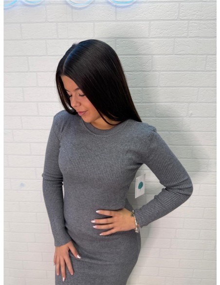 VESTIDO ELISA GRIS