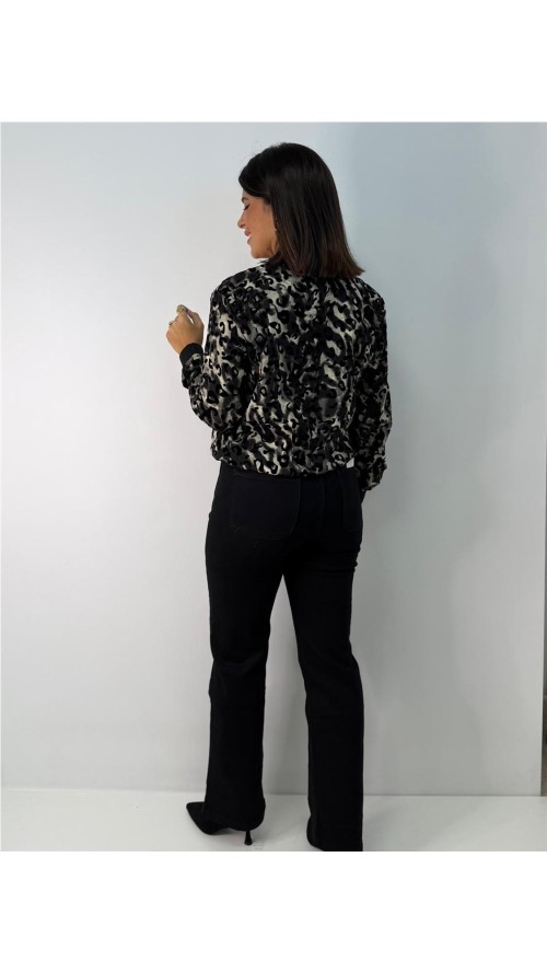 BOMBER PRINT NEGRO BOMBER PRINT NEGRO