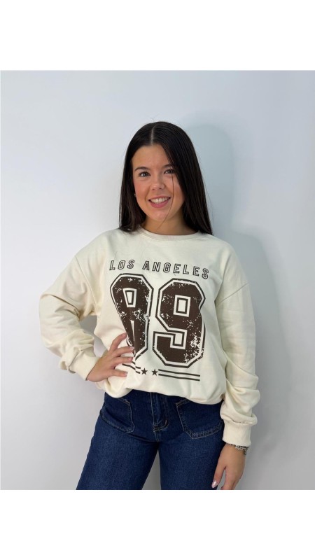 SUDADERA LOS ANGELES BEIG