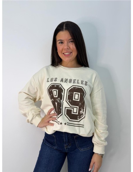 SUDADERA LOS ANGELES BEIG