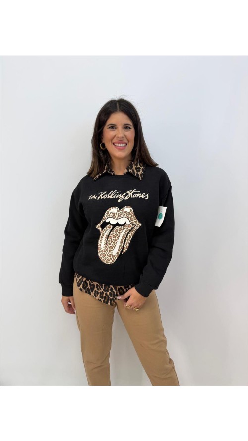 SUDADERA ROLLING NEGRO SUDADERA ROLLING NEGRO