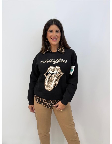 SUDADERA ROLLING NEGRO