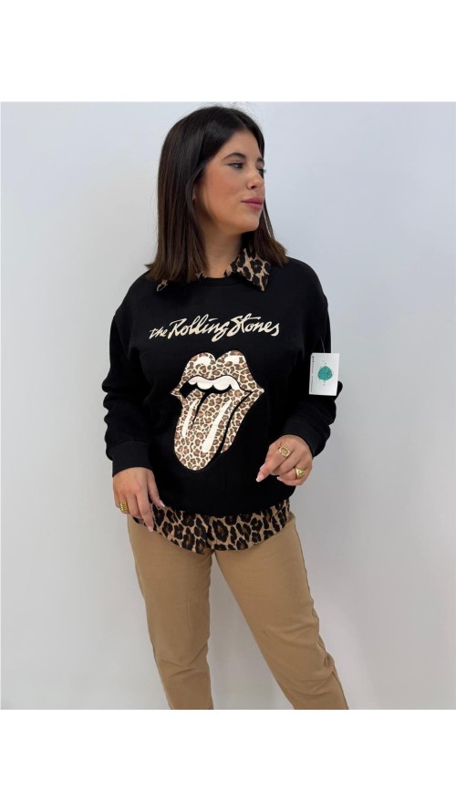 SUDADERA ROLLING NEGRO SUDADERA ROLLING NEGRO