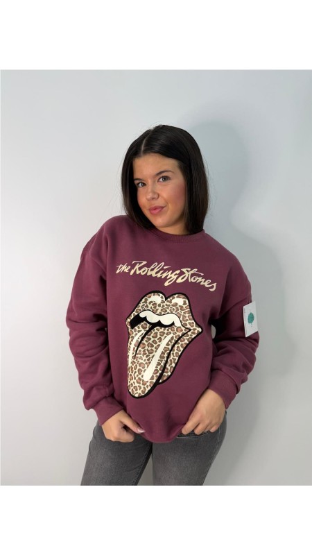 SUDADERA ROLLING BERENGENA