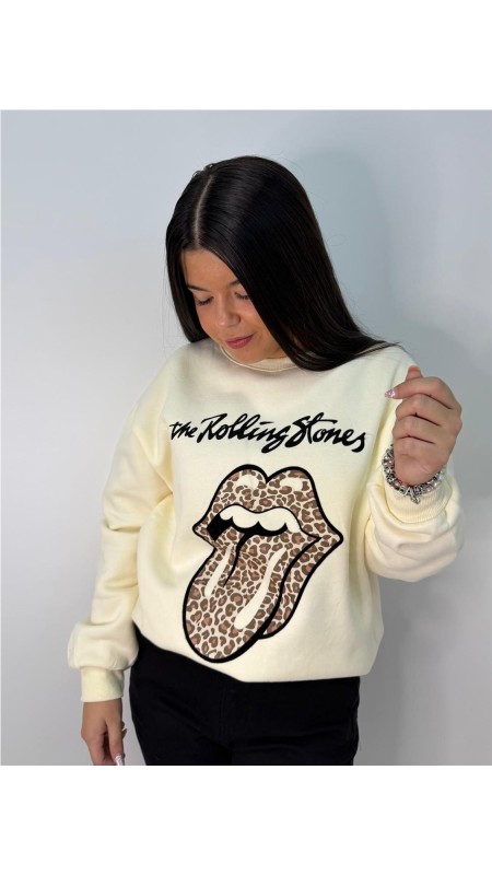 SUDADERA ROLLING BEIG