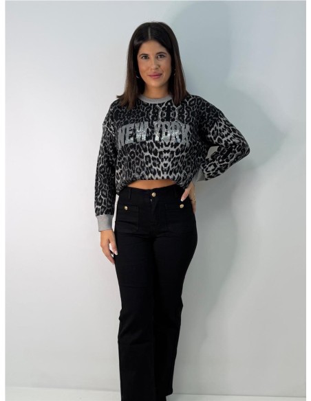 JERSEY PRINT NEW YORK GRIS