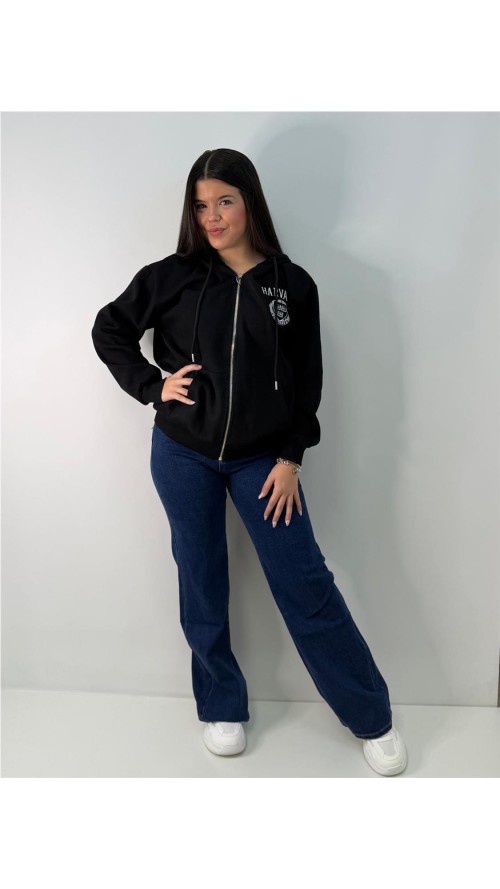 SUDADERA HARVARD NEGRO SUDADERA HARVARD NEGRO