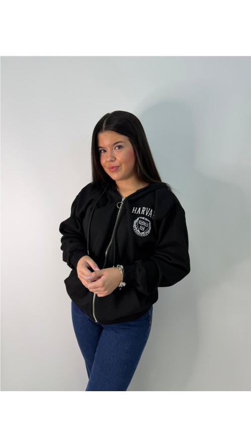 SUDADERA HARVARD NEGRO SUDADERA HARVARD NEGRO