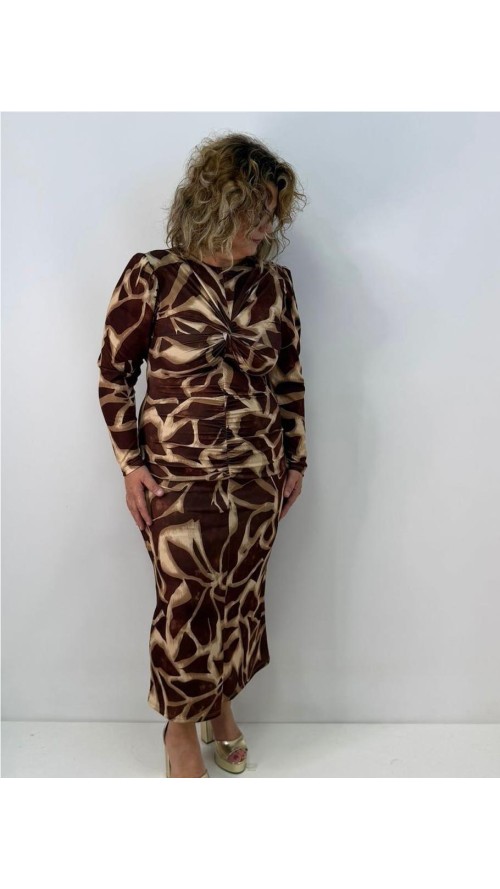 VESTIDO DULCEIDA MARRON VESTIDO DULCEIDA MARRON