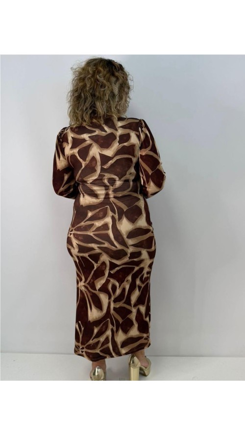 VESTIDO DULCEIDA MARRON VESTIDO DULCEIDA MARRON
