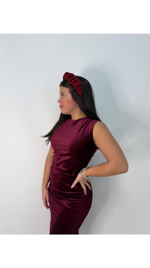 VESTIDO VIOLETA BURDEOS VESTIDO VIOLETA BURDEOS