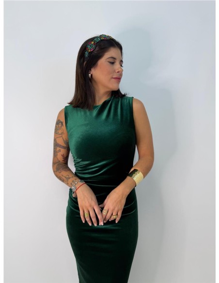 VESTIDO VIOLETA VERDE