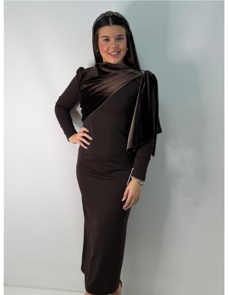 VESTIDO UBEDA MARRON