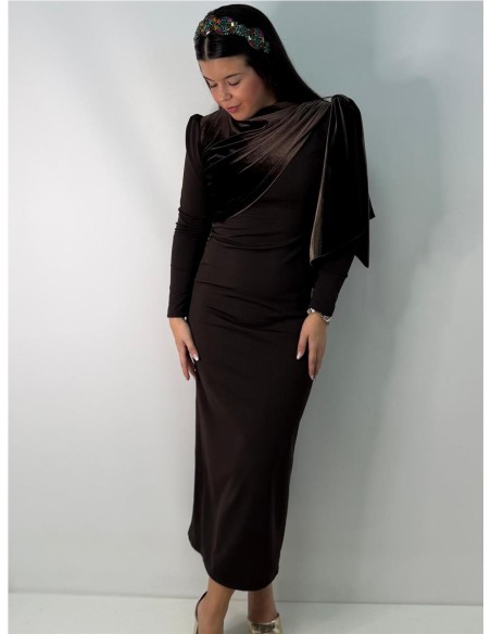 VESTIDO UBEDA MARRON