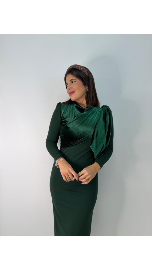 VESTIDO UBEDA VERDE VESTIDO UBEDA VERDE