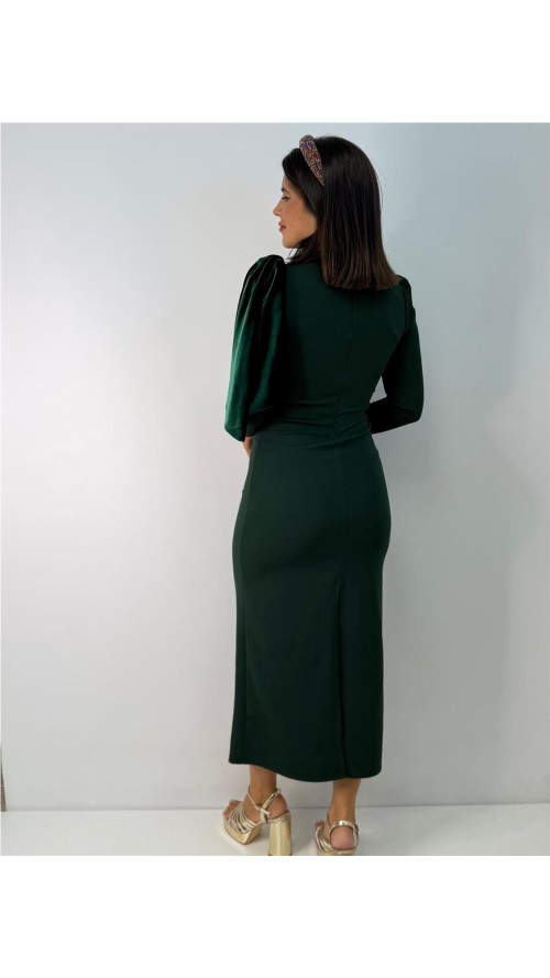 VESTIDO UBEDA VERDE VESTIDO UBEDA VERDE