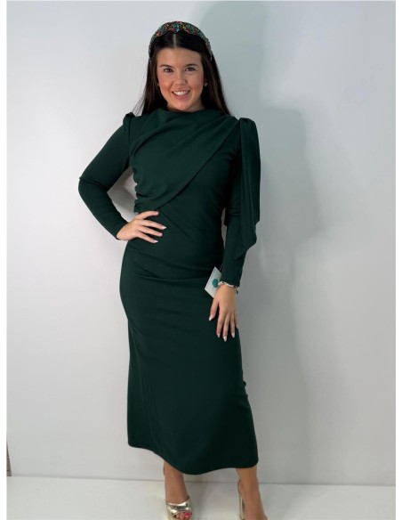 VESTIDO LAZO AZAHARA VERDE