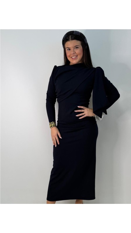 VESTIDO LAZO AZAHARA MARINO