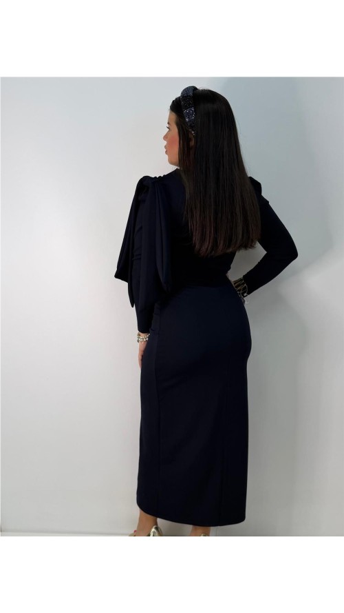 VESTIDO LAZO AZAHARA MARINO VESTIDO LAZO AZAHARA MARINO