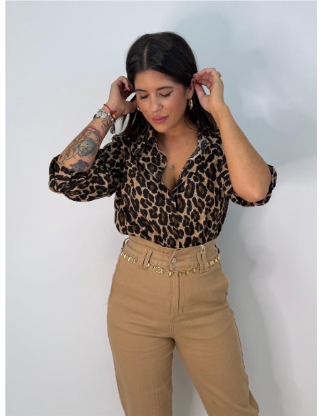 CAMISA SARITA MARRON