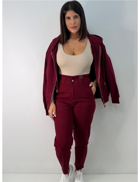 PANTALON ZOE BURDEOS