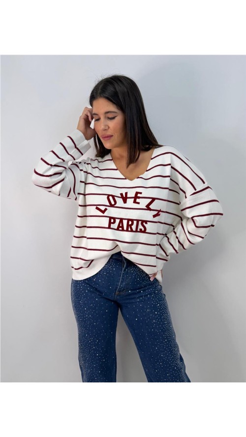 JERSEY STELA BURDEOS