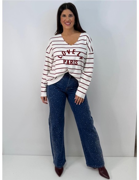 JERSEY STELA BURDEOS