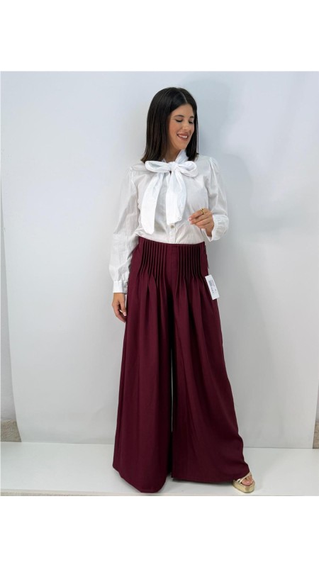 PANTALON ROSALI BURDEOS 2