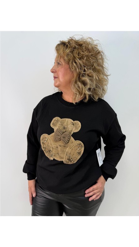 SUDADERA OSO NEGRO