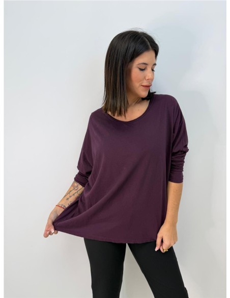 CAMISETA ADELA BERENGENA