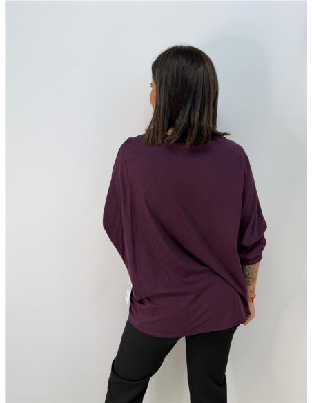 CAMISETA ADELA BERENGENA