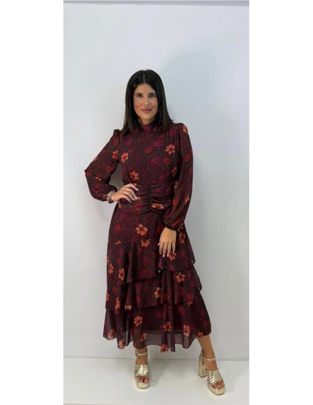 VESTIDO LIDIA BURDEOS