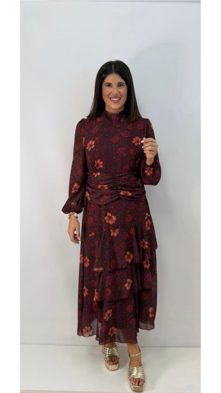 VESTIDO LIDIA BURDEOS 2