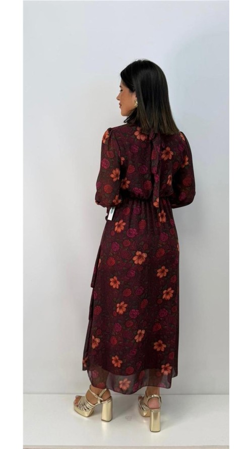 VESTIDO LIDIA BURDEOS