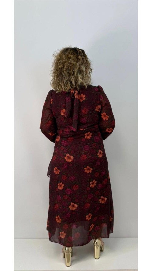 VESTIDO LIDIA BURDEOS