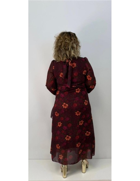 VESTIDO LIDIA BURDEOS