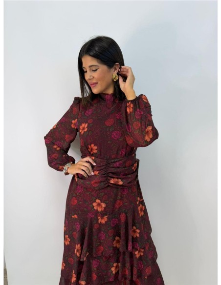 VESTIDO LIDIA BURDEOS