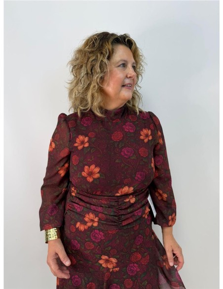 VESTIDO LIDIA BURDEOS